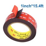 3M Double Sided Mounting Tape, 3M5952 Heavy Duty VHB Foam Adhesive 1/4"x15.4 FT for Indoor Outdoor, LED Strip Lights, Automotive Trim & Home Office Décor, Waterproof & Industrial Grade,1/4” x 15.4 FT - Image 2